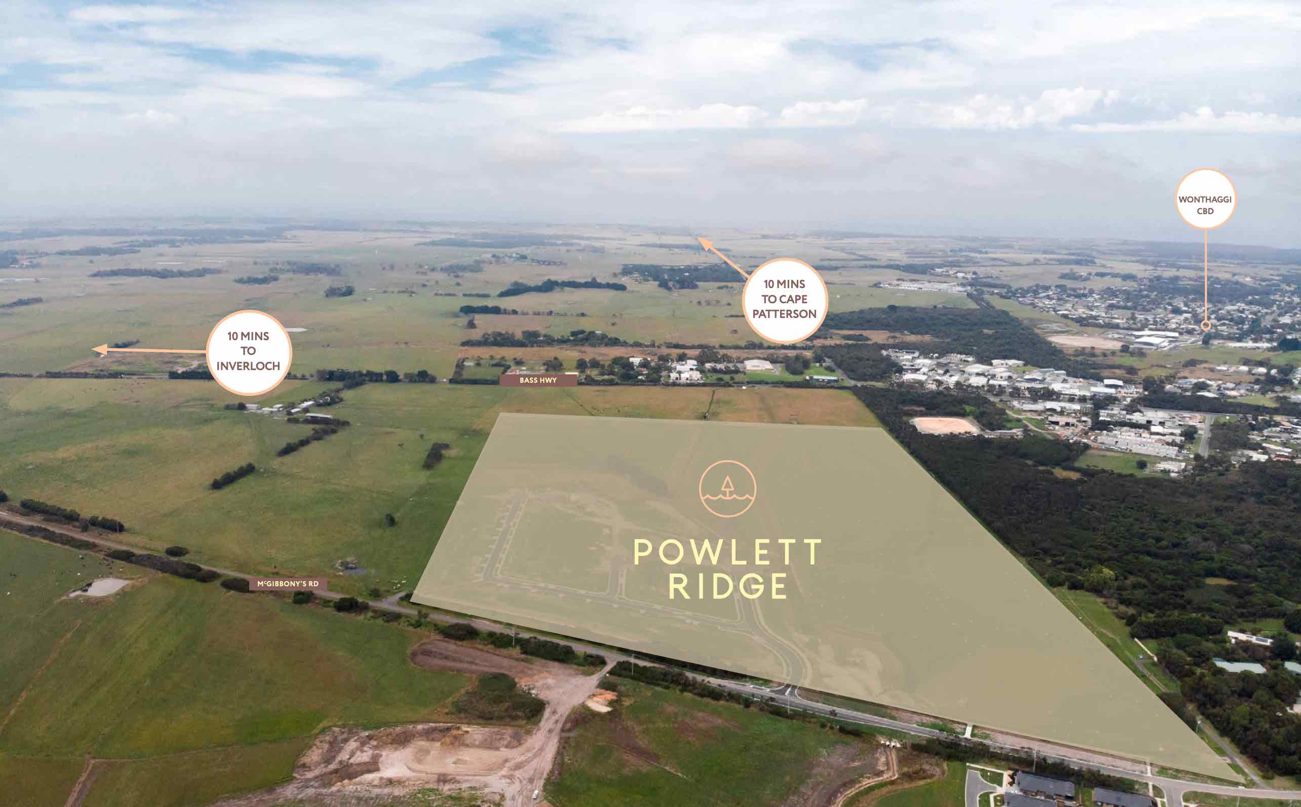 Powlett Ridge Estate - Wonthaggi Aerial